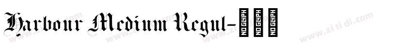 Harbour Medium Regul字体转换